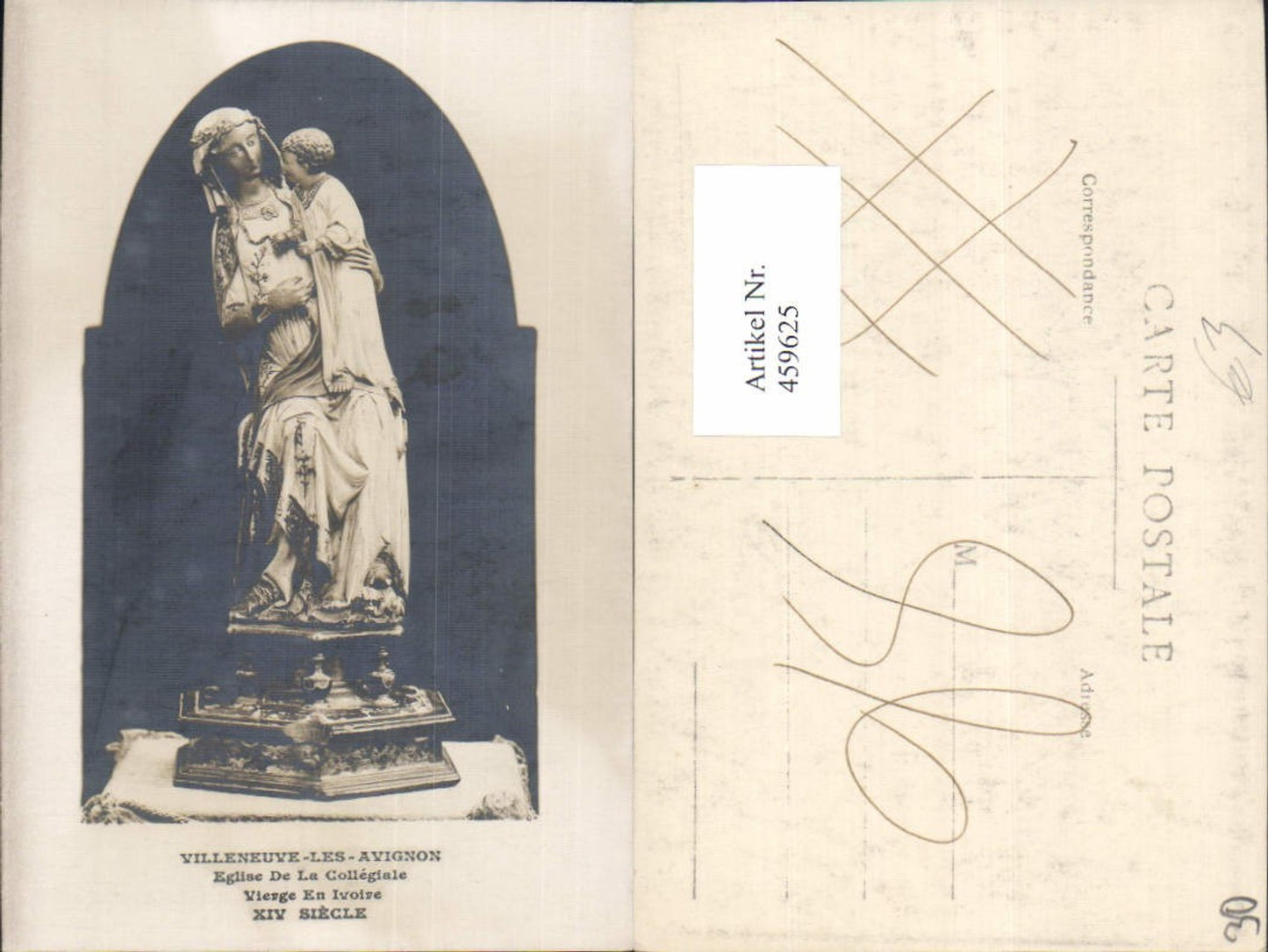 459625,Languedoc-Roussillon Gard Villeneuve-les-Avignon Eglise de la Collegiale Vierge en Ivoire