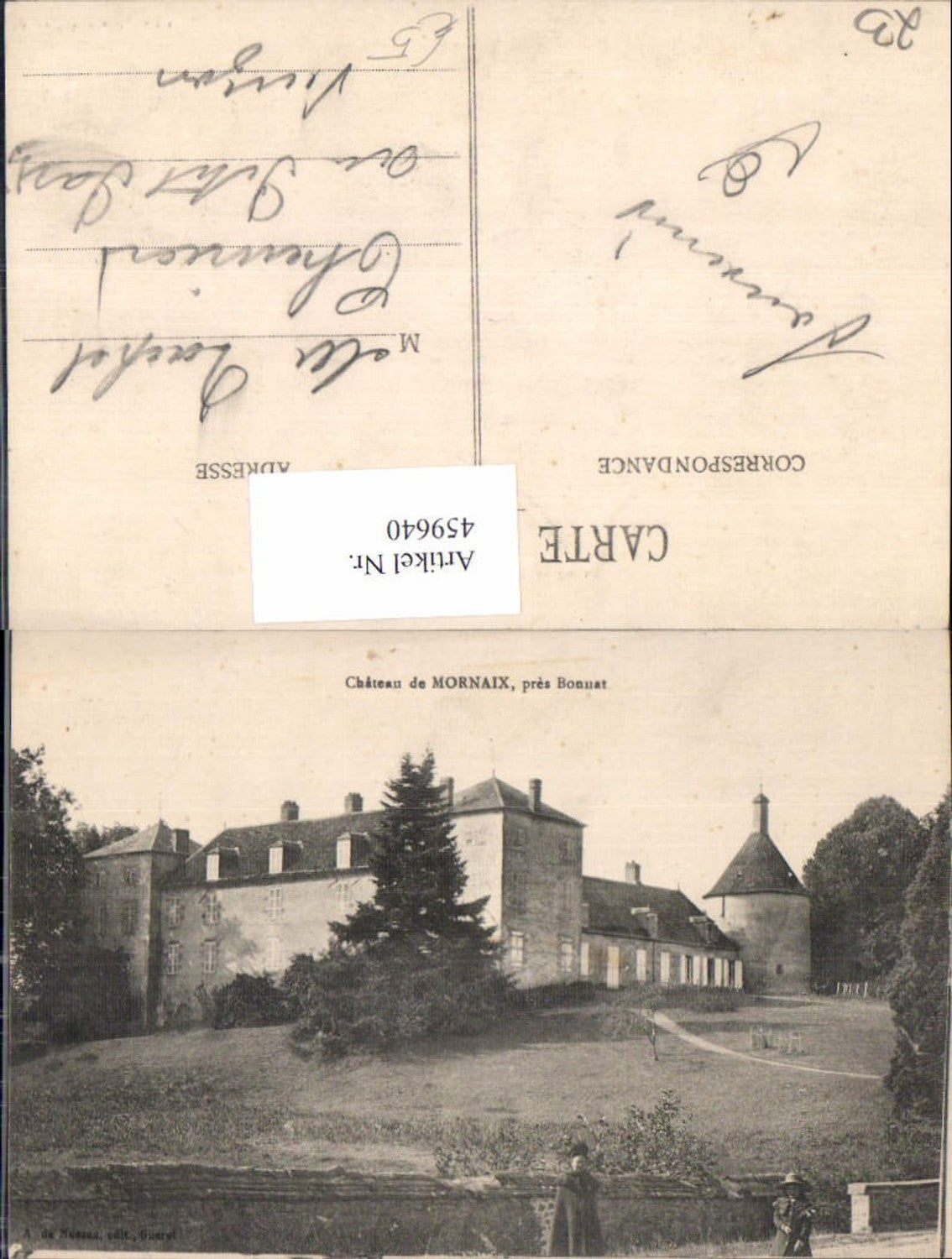 459640,Limousin Creuse Chateau de Mornaix pres Bonuat Schloss