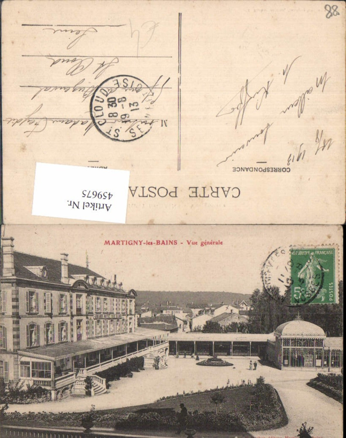 459675,Lorraine Vosges Martigny-les-Bains Vue generale