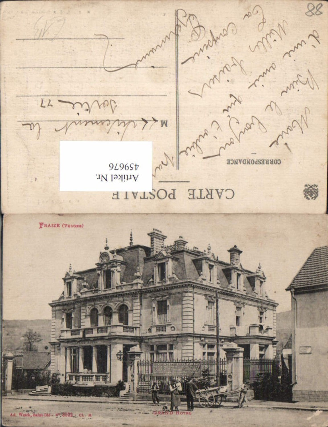 459676,Lothringen Vosges Fraize Grand Hotel