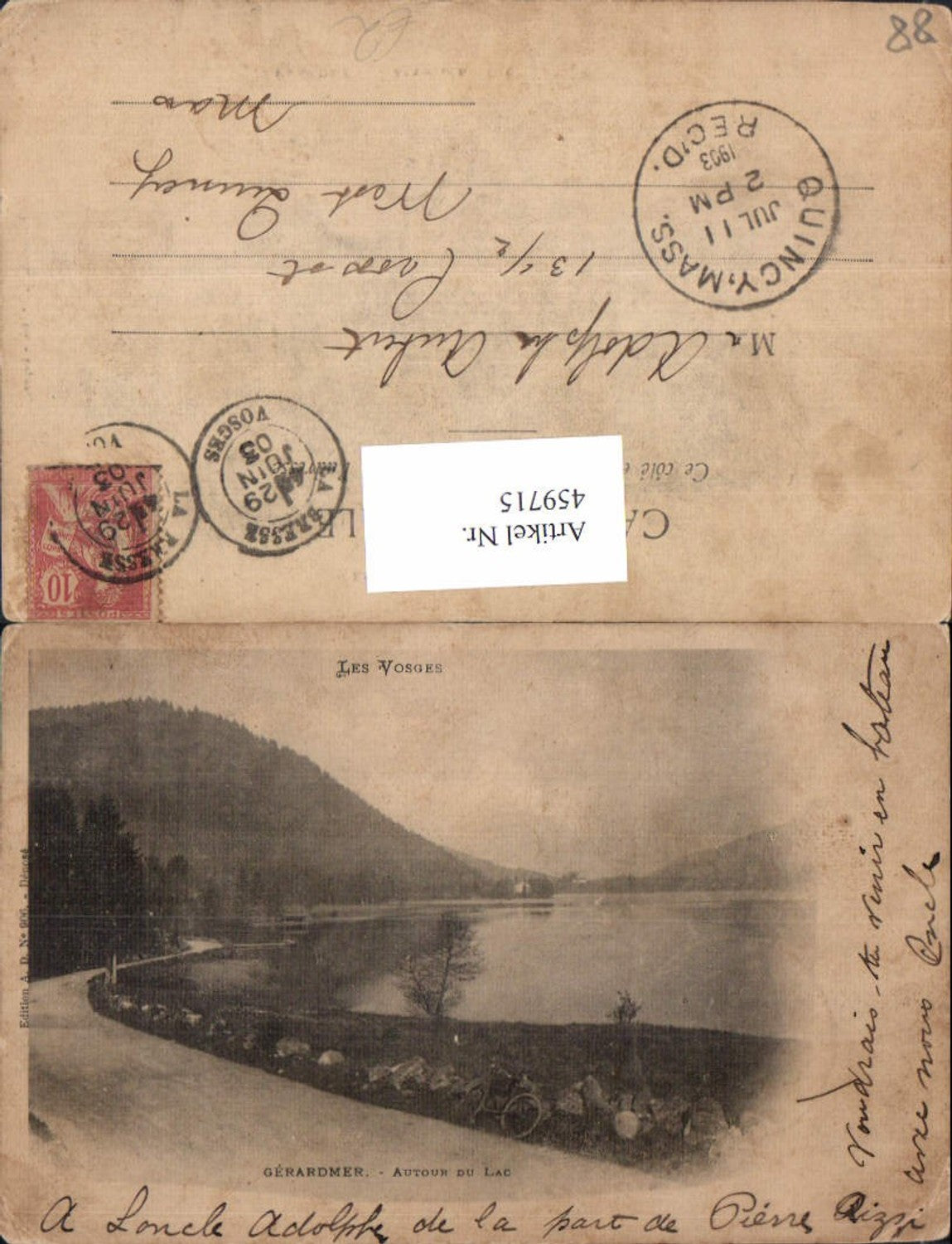 459715,Lothringen Vosges Gerardmer Autour du Lac See