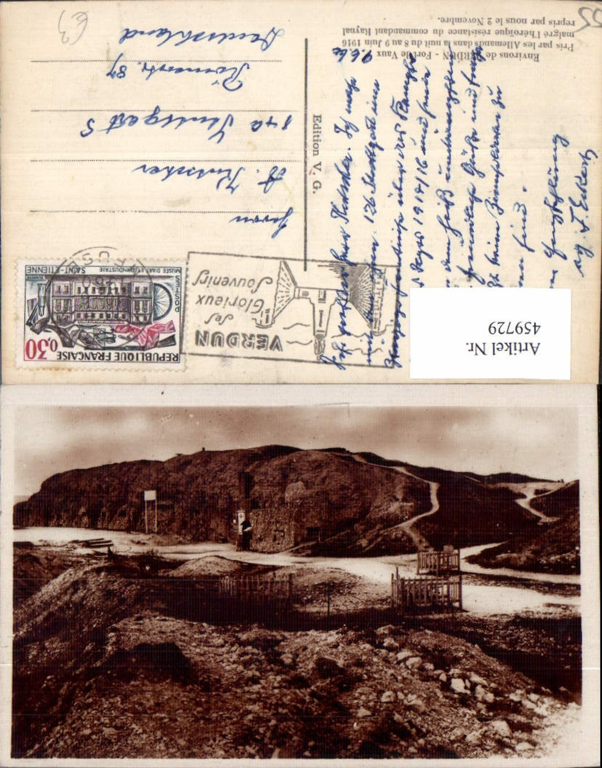 459729,Lothringen Meuse Verdun Fort de Vaux Festung