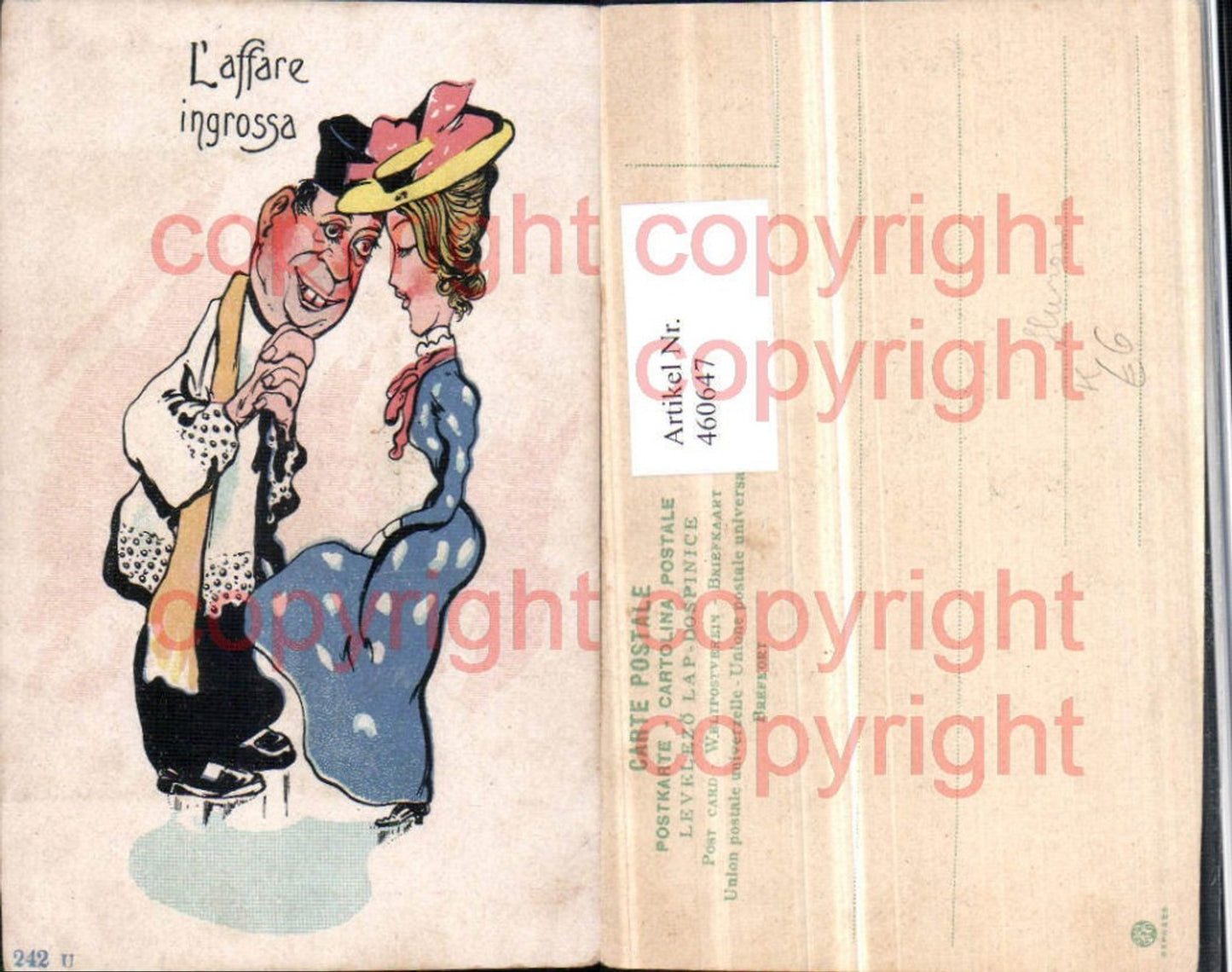 460647,Künstler AK Frau Mann Bitte Humor Scherz