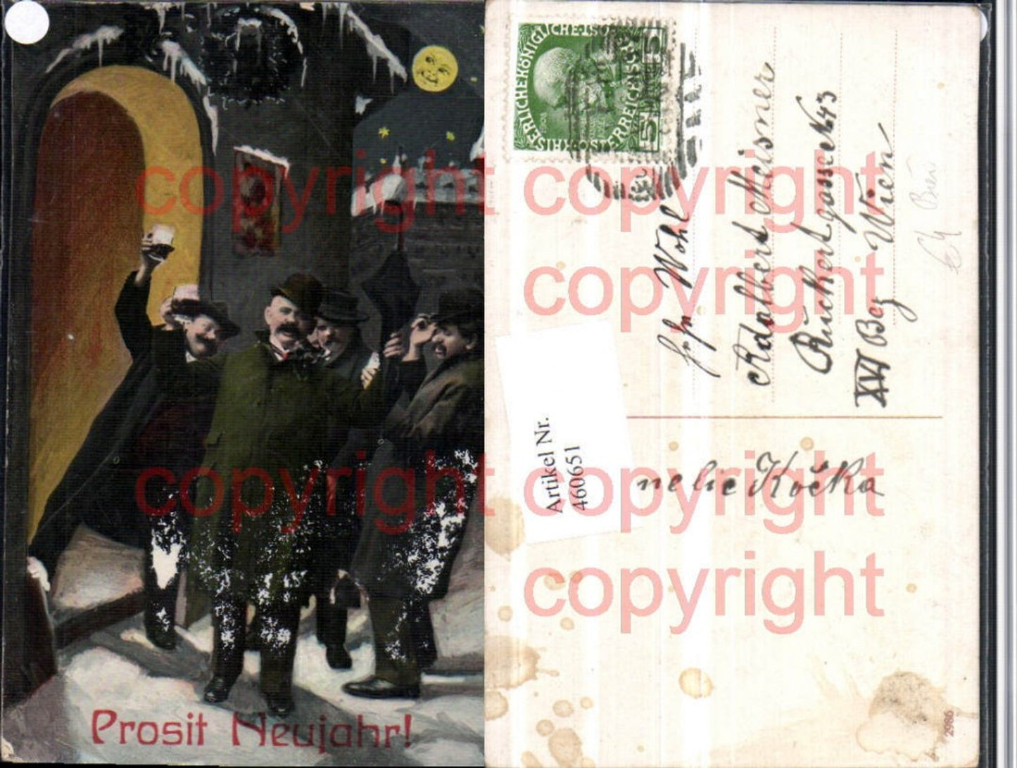 460651,Neujahr Betrunkene Männer Trinkerhumor Bier Mondgesicht