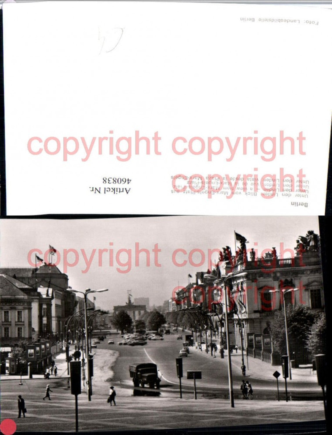 460838,Berlin Unter den Linden Straßenansicht