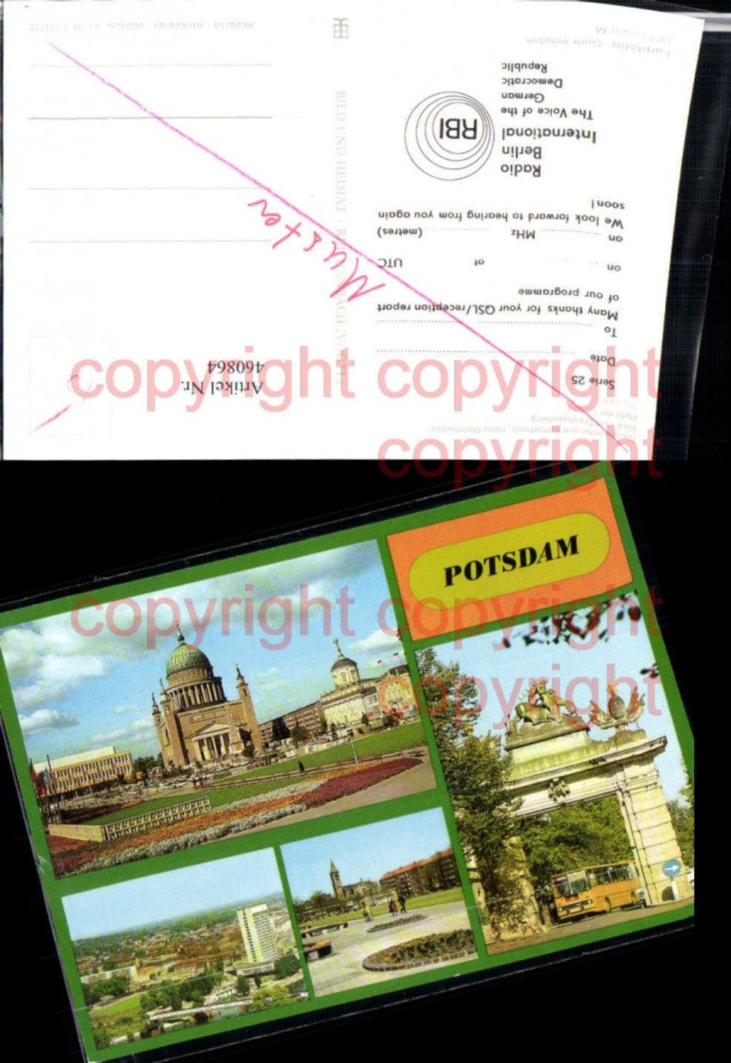 460864, Potsdam Nikolaikirche u. Kulturhaus Hans Marchwitza pub VEB