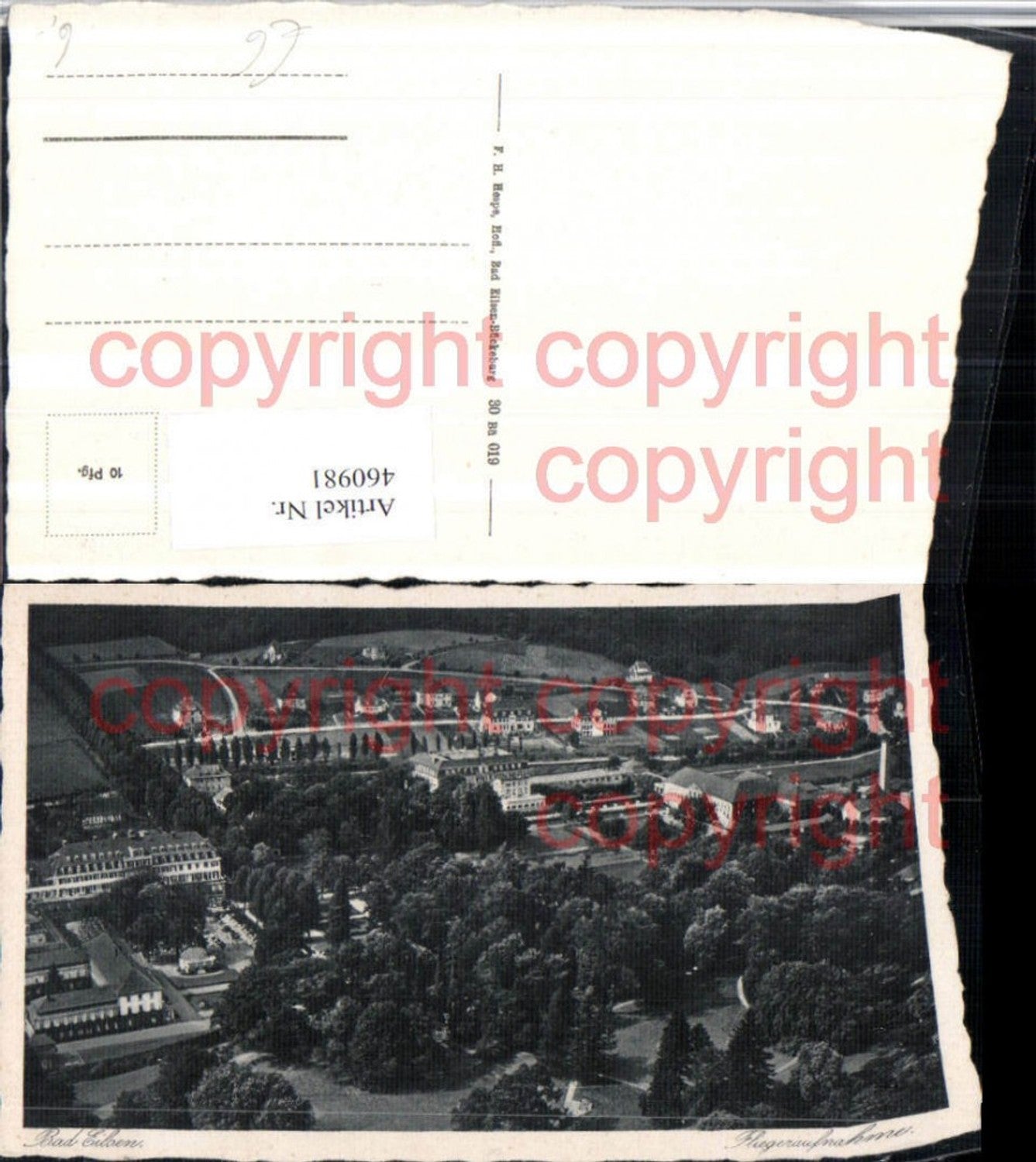 460981,Bad Eilsen Teilansicht Fliegeraufnahme