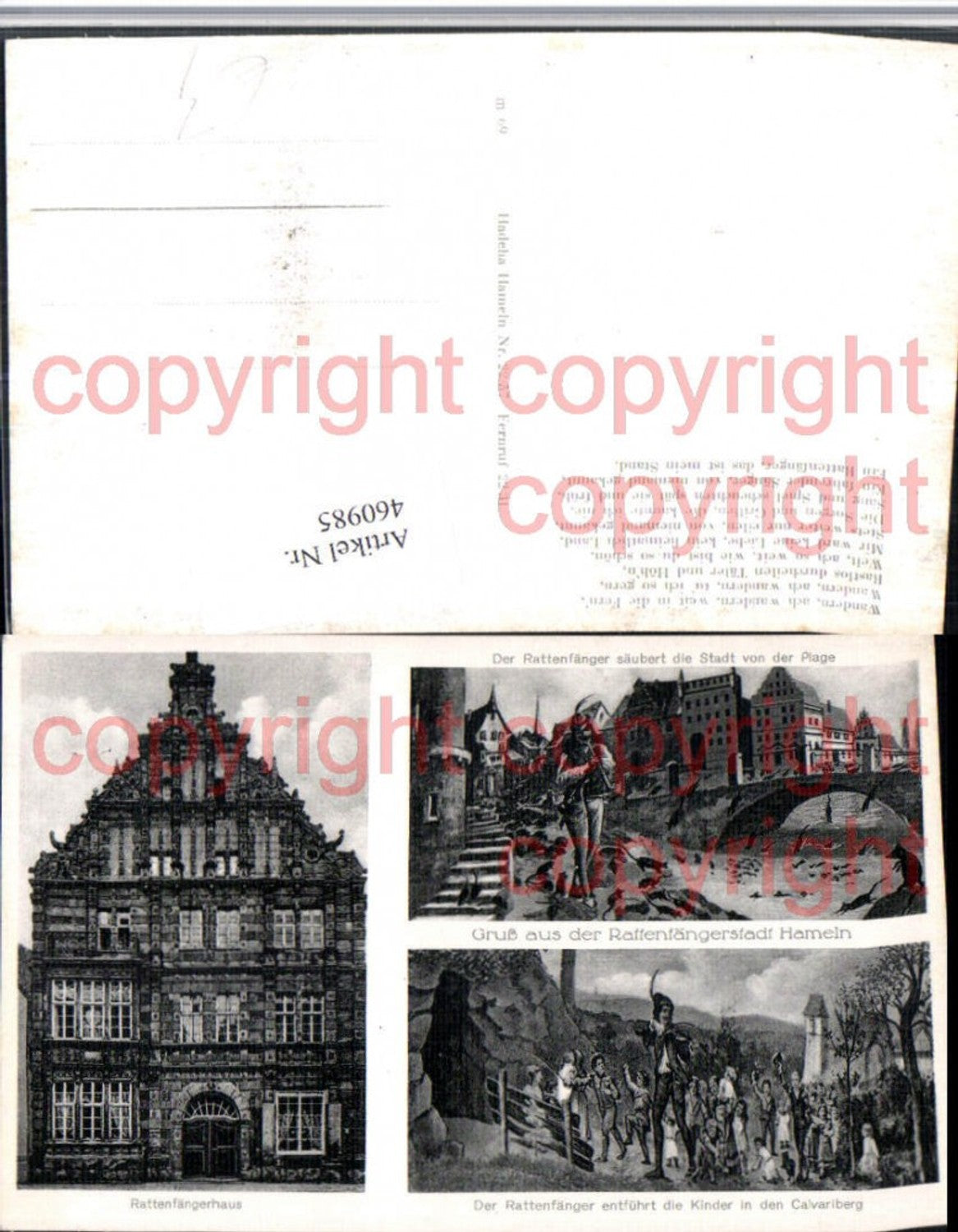 460985,Hameln Rattenfänger Ratten Kinder Haus Mehrbildkarte