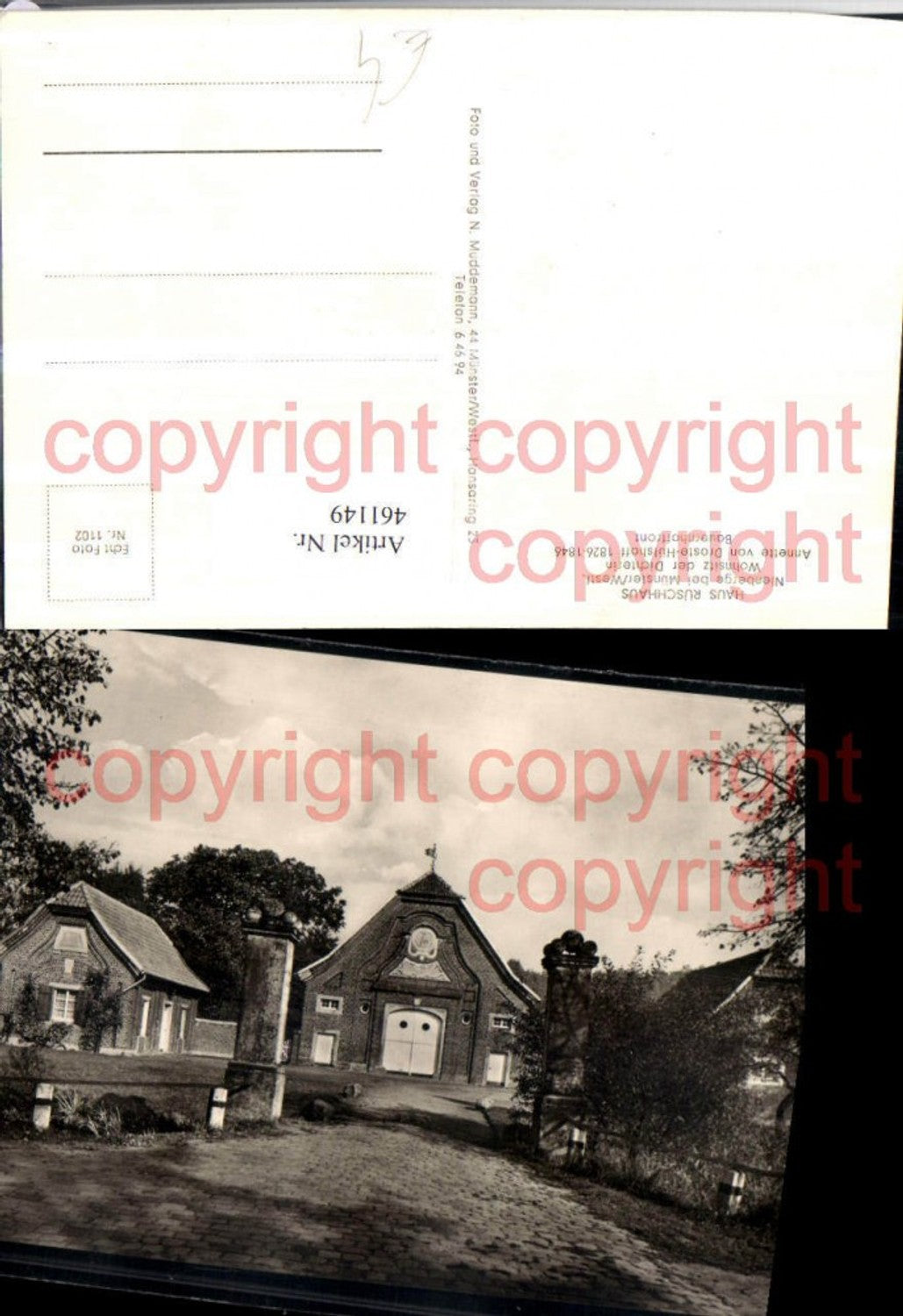 461149,Nienberge b. Münster Haus Rüschhaus