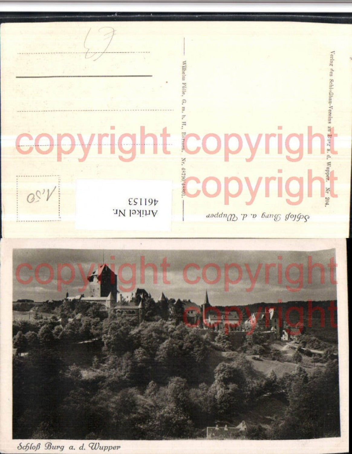 461153,Schloss Burg an d. Wupper b. Solingen