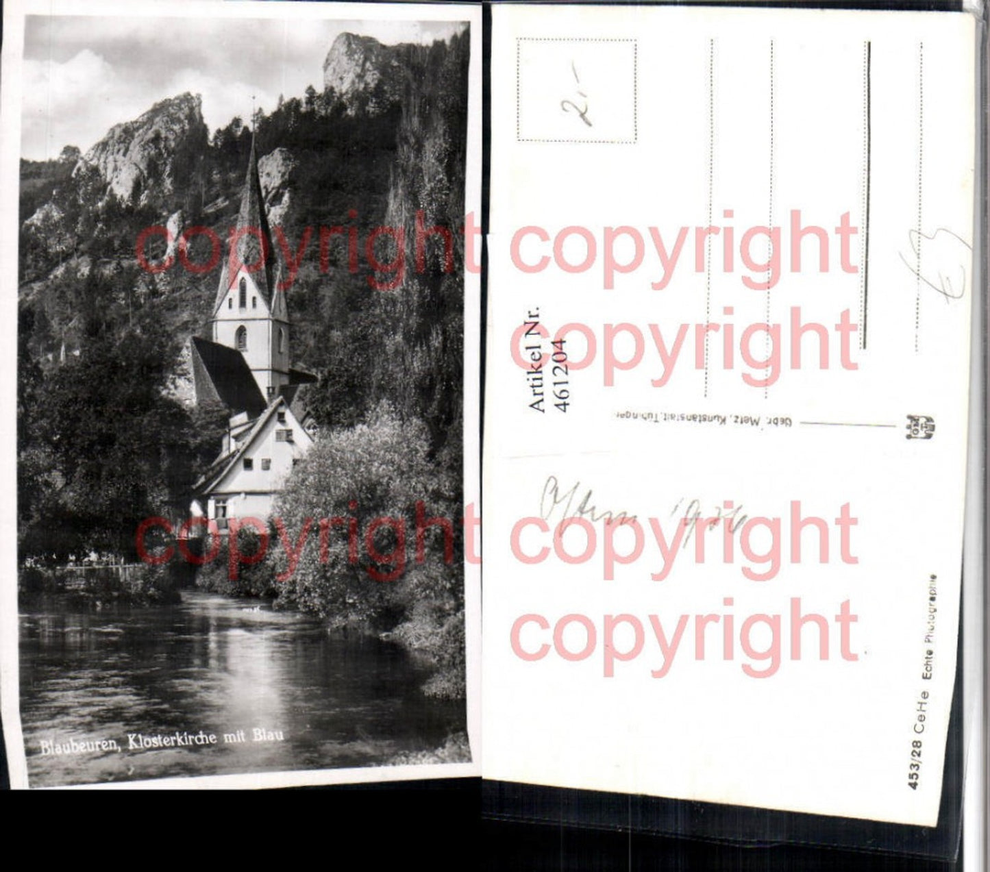 461204,Blaubeuren Klosterkirche Kirche m. Blau