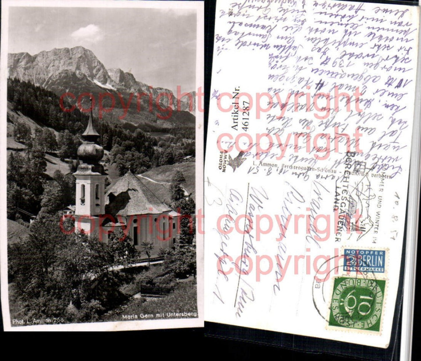 461287,Maria Gern b. Berchtesgaden m. Untersberg Bergkulisse
