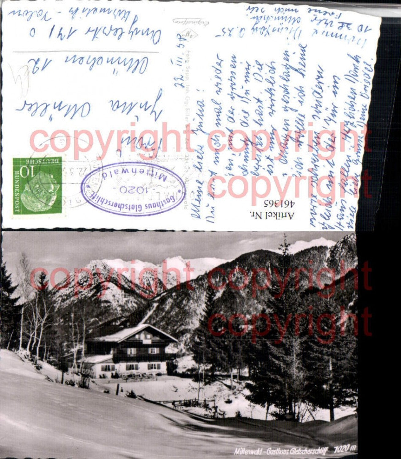 461365,Mittenwald Gasthaus Gletscherschiff Bergkulisse Winterbild