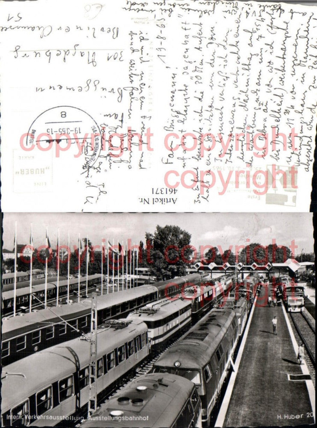 461371,München Interne Verkehrsausstellung 1965 Ausstellungsbahnhof