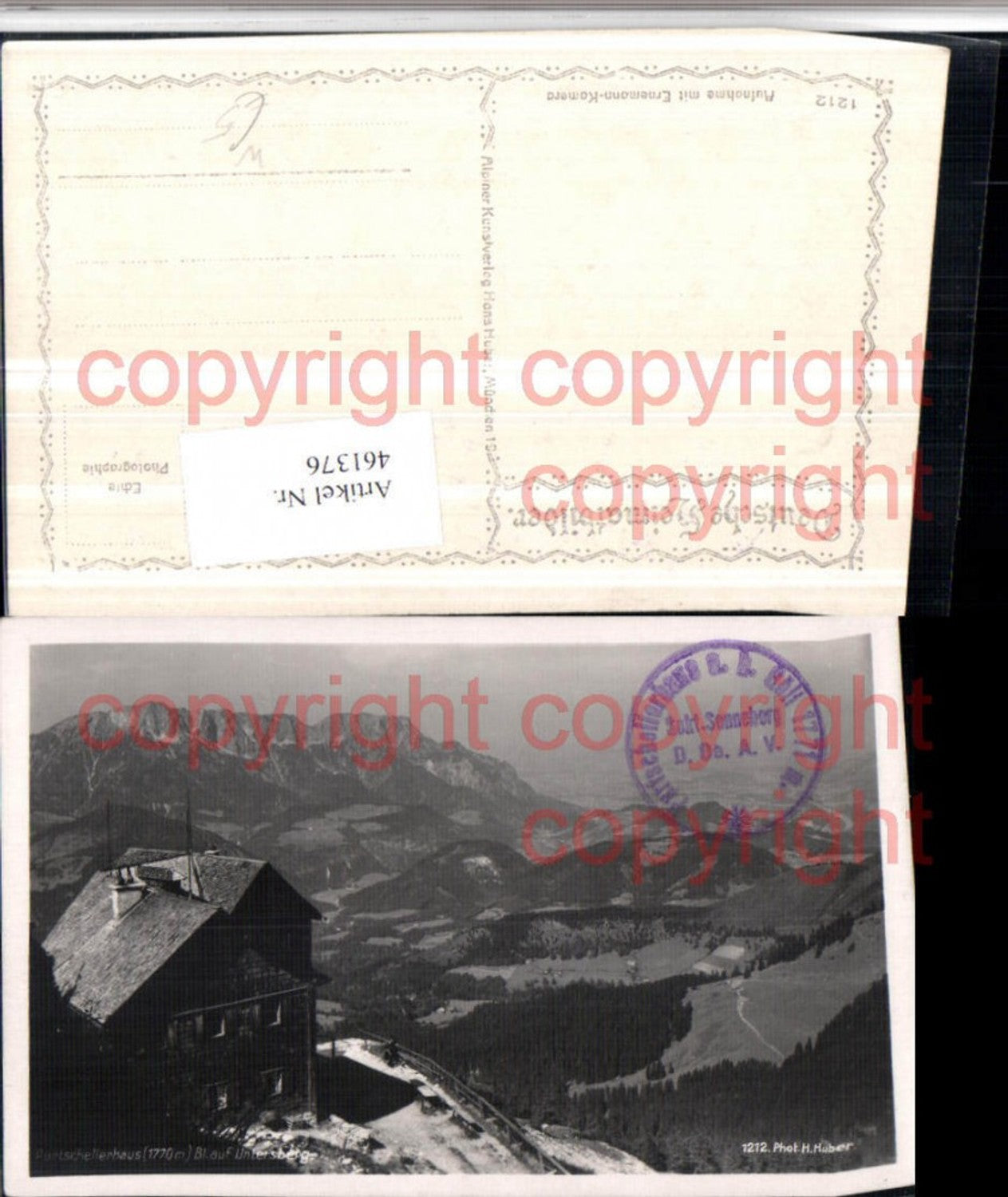 461376,Purtschelleraus Berghütte b. Berchtesgaden Bergkulisse