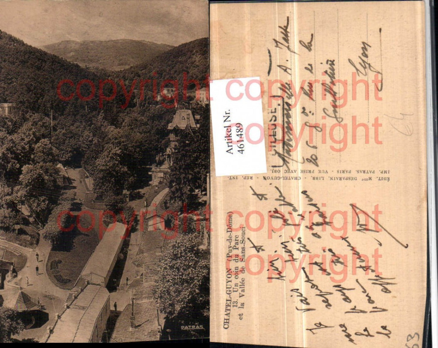 461489,Auvergne Puy-de-Dome Chatel-Guyon Parc et Vallee Sans-Souci