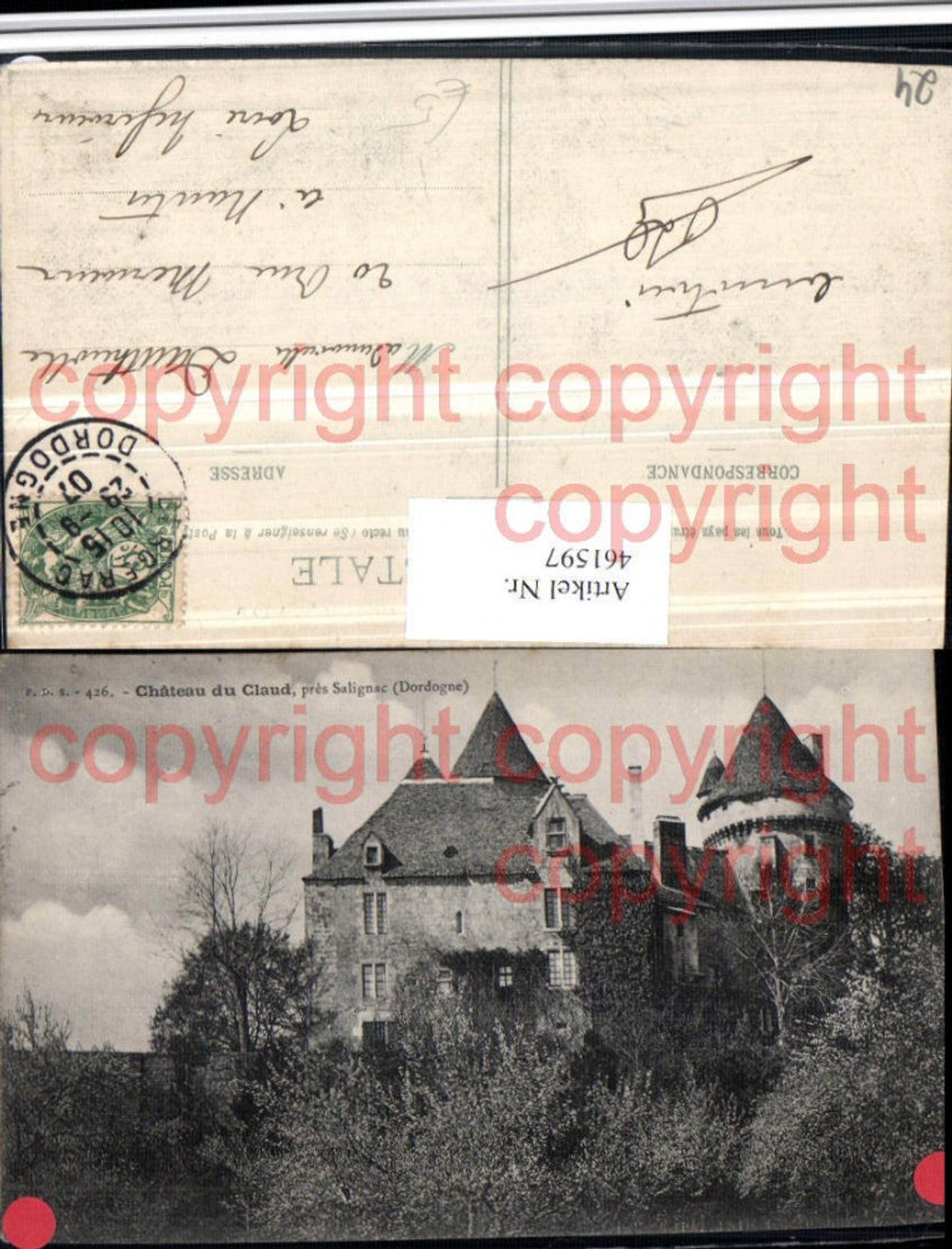 461597,Aquitanien Dordogne Salignac Chateau du Claud Schloss