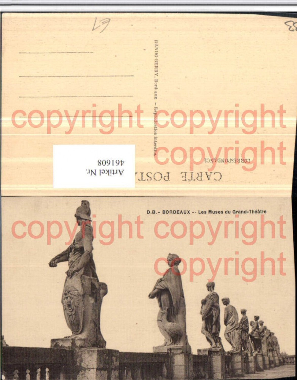 461608,Aquitaine Gironde Bordeaux Muses du Grand-Theatre Statues