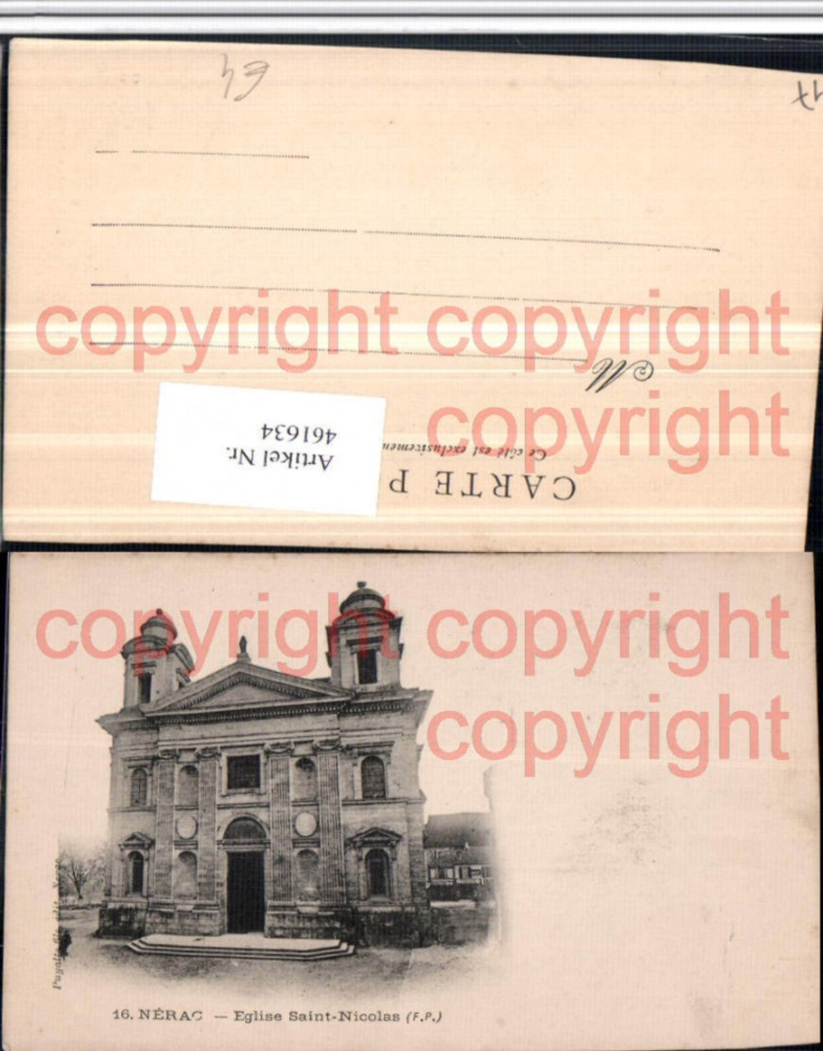 461634,Aquitanien Lot-et-Garonne Nerac Eglise Saint Nicolas Kirche