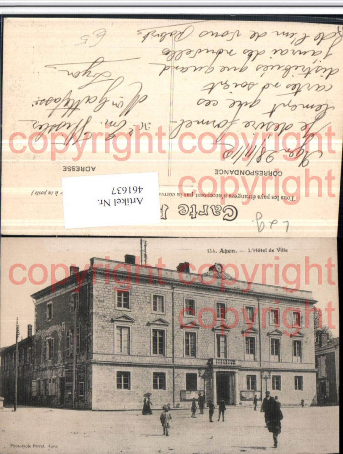 461637,Aquitanien Lot-et-Garonne Agen Hotel de Ville Rathaus