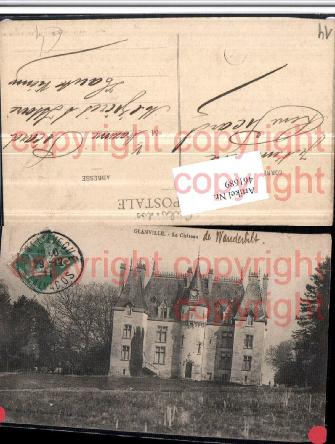 461689,Basse-Normandie Calvados Glanville Chateau Schloss