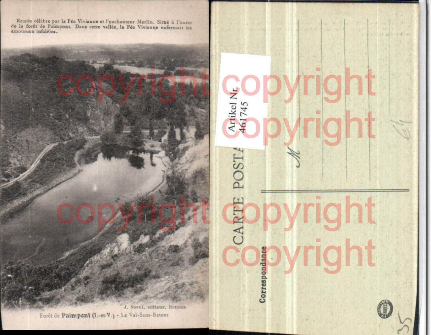 461745,Bretagne Illet-et-Vilaine Foret de Paimpont Val-Sans-Retour Landschaft