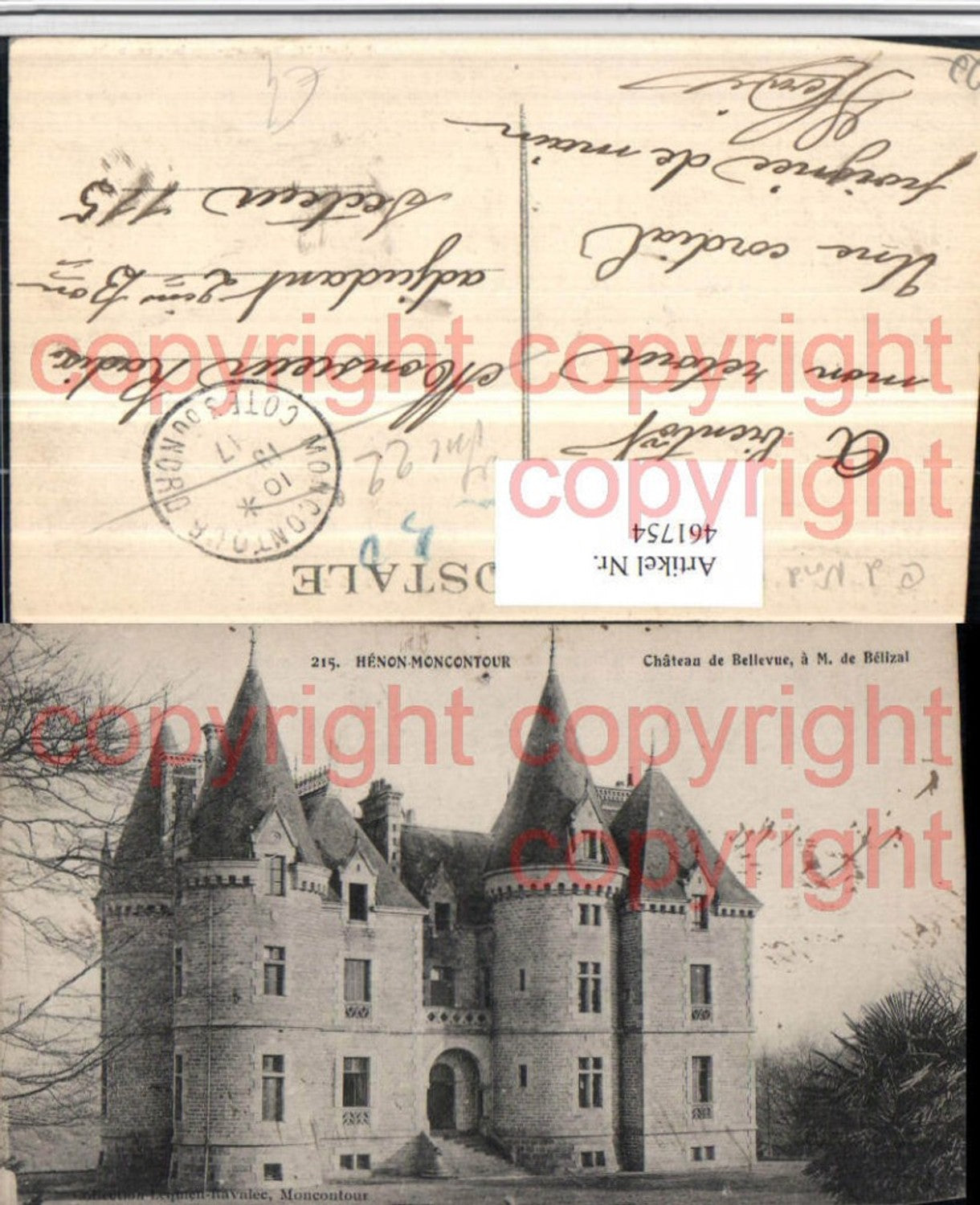 461754,Bretagne Cote-Amor Henon-Moncontour Chateau Bellevue Schloss
