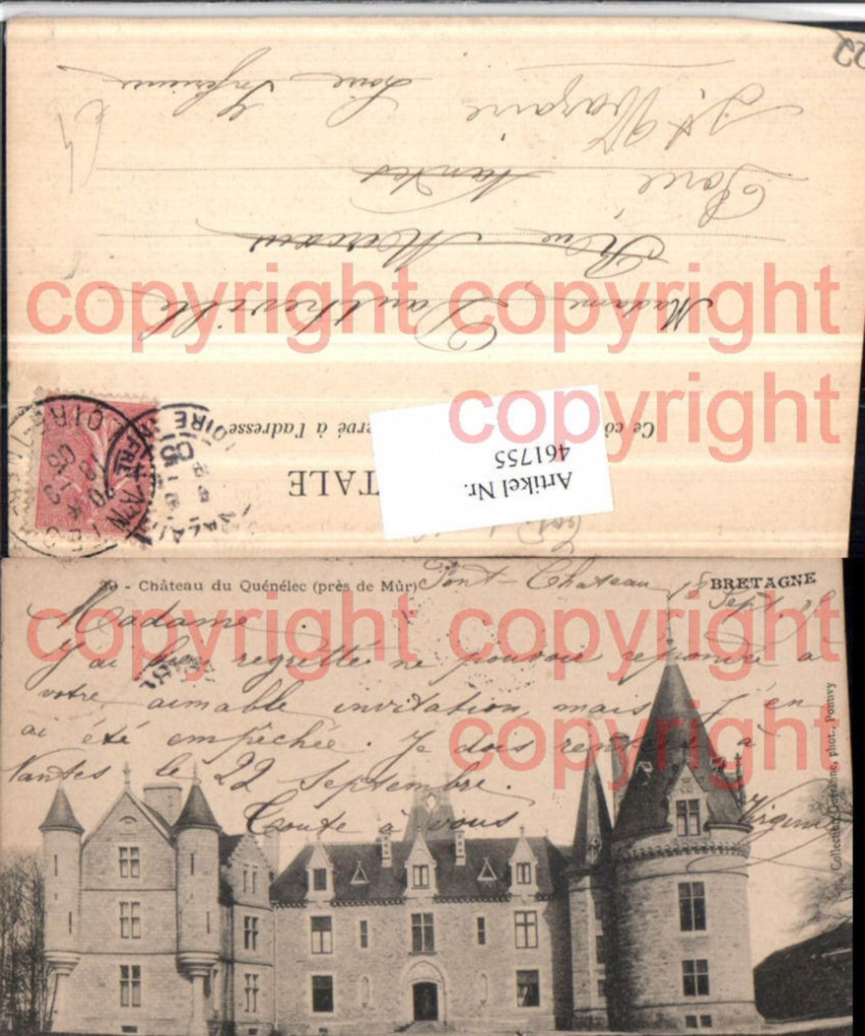 461755,Bretagne Cote-Amor Chateau Quenelec pres de Mur Schloss