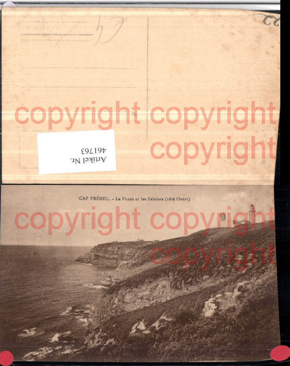 461763,Bretagne Cote-Amor Cap Frehel Phare et Falaises Leuchtturm Küste