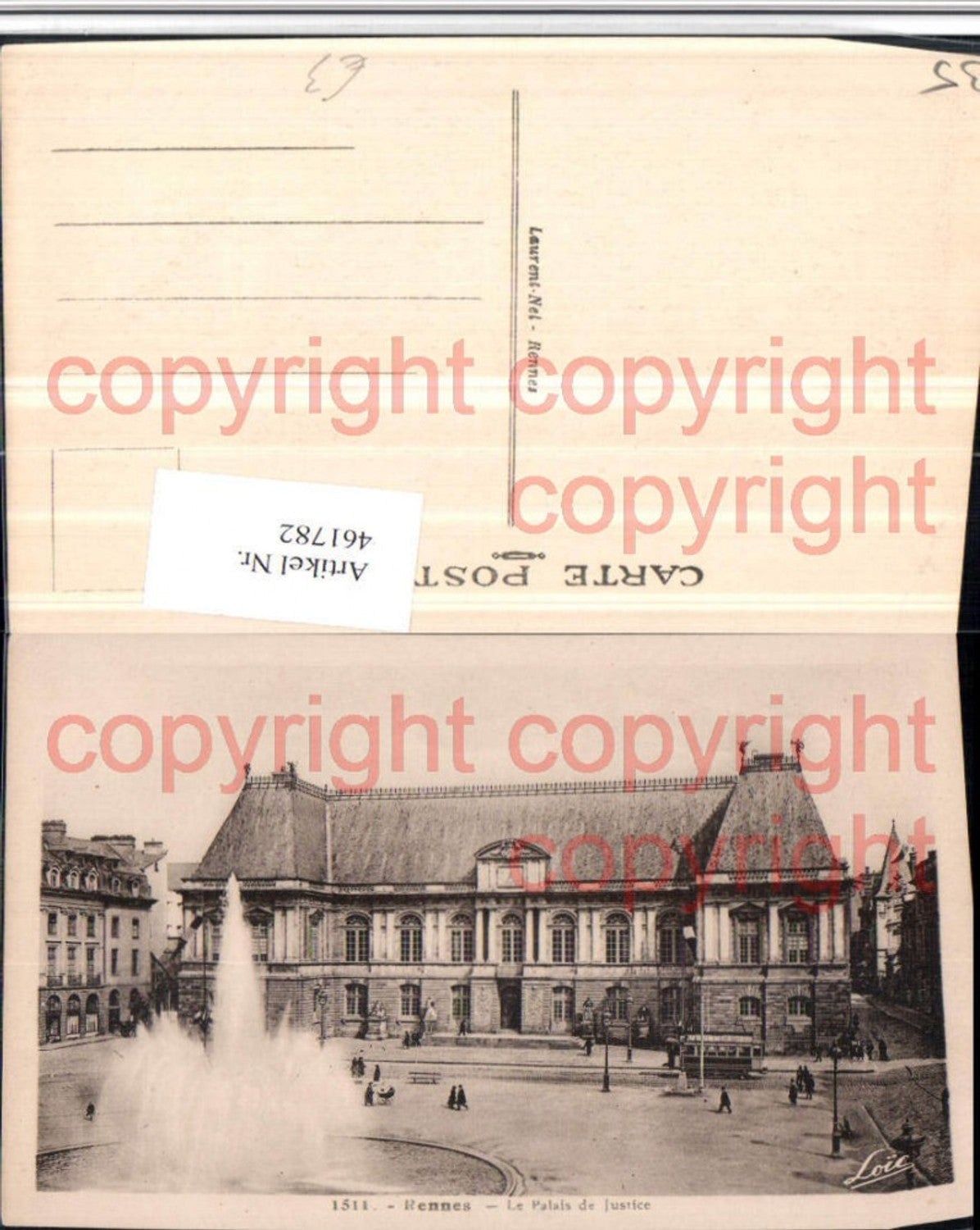 461782,Bretagne Ille-et-Vilaine Rennes Palais de Justice Justizpalast