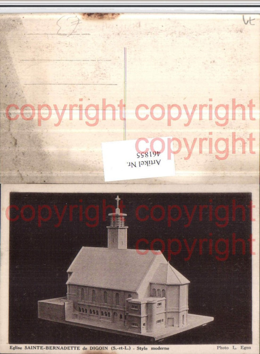 461855,Burgund Saone-et-Loire Eglise Sainte-Bernadette Digoin Modell