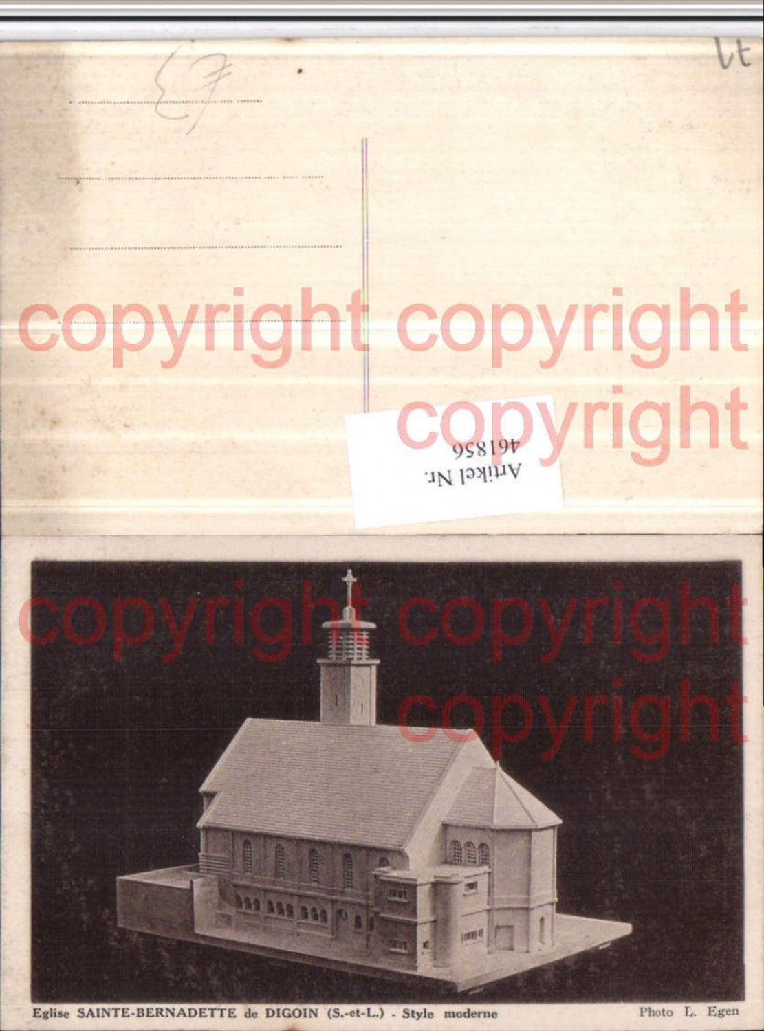 461856,Burgund Saone-et-Loire Eglise Sainte-Bernadette Digoin Modell