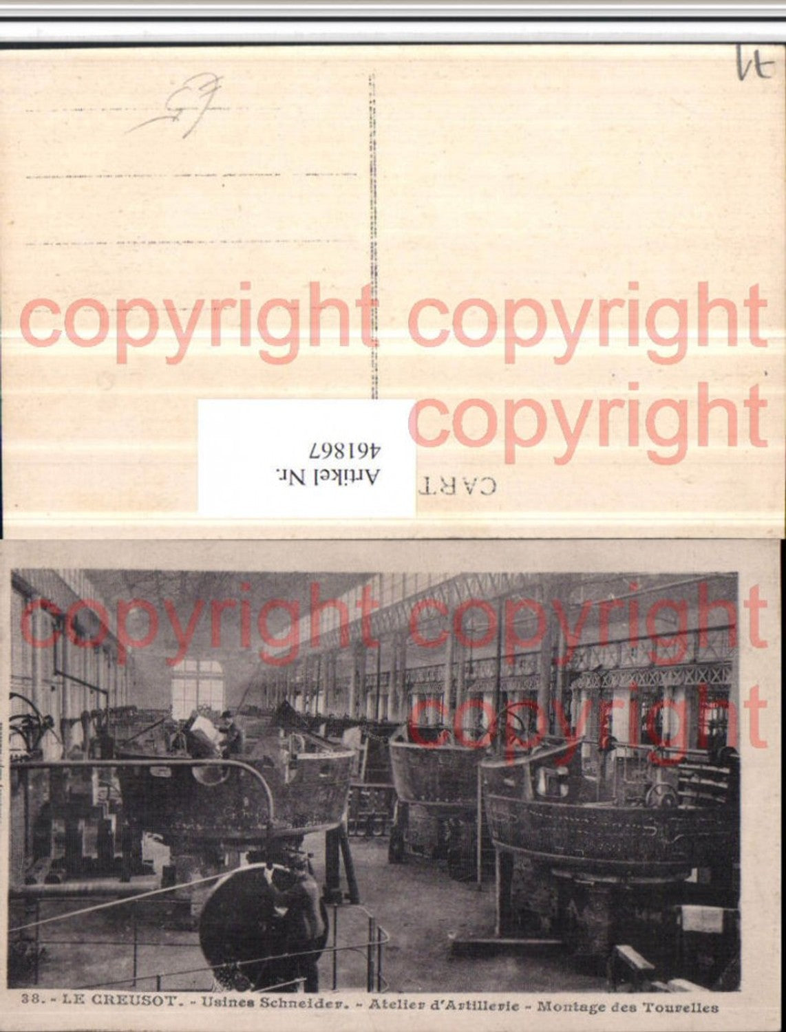 461867,Burgund Saone-et-Loire Creusot Usines Schneider Montage Tourelles Fabrik