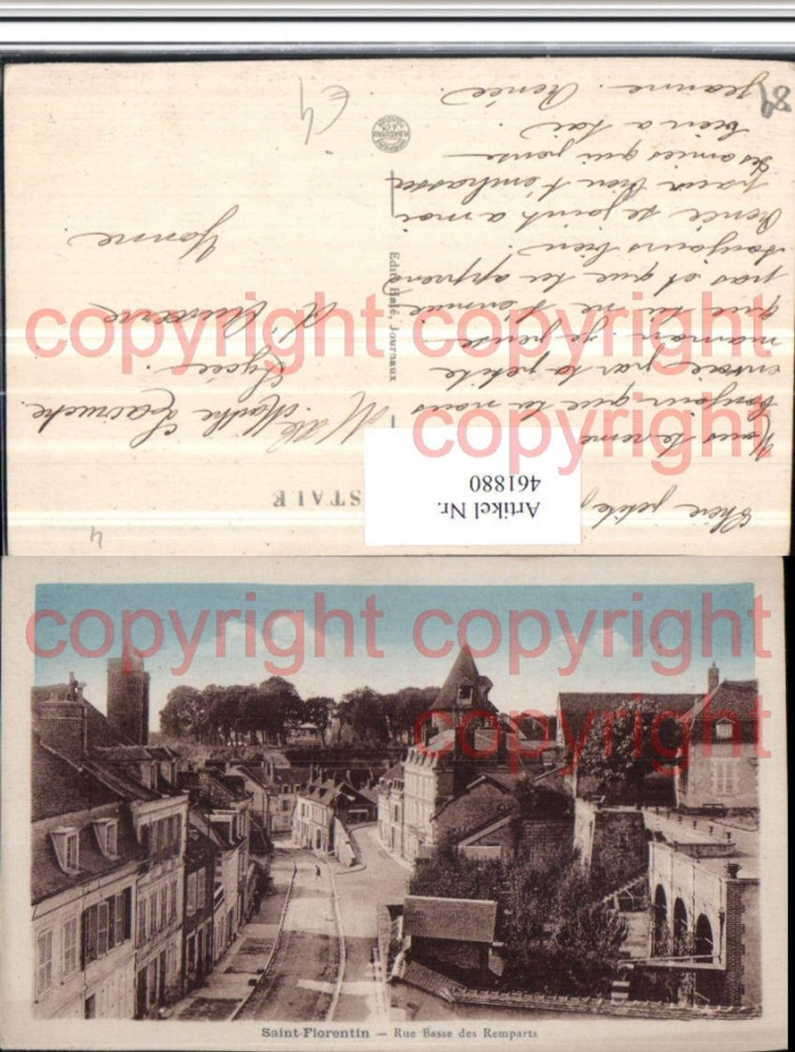 461880,Burgund Yonne Saint-Florentin Rue Basse des Remparts Straße