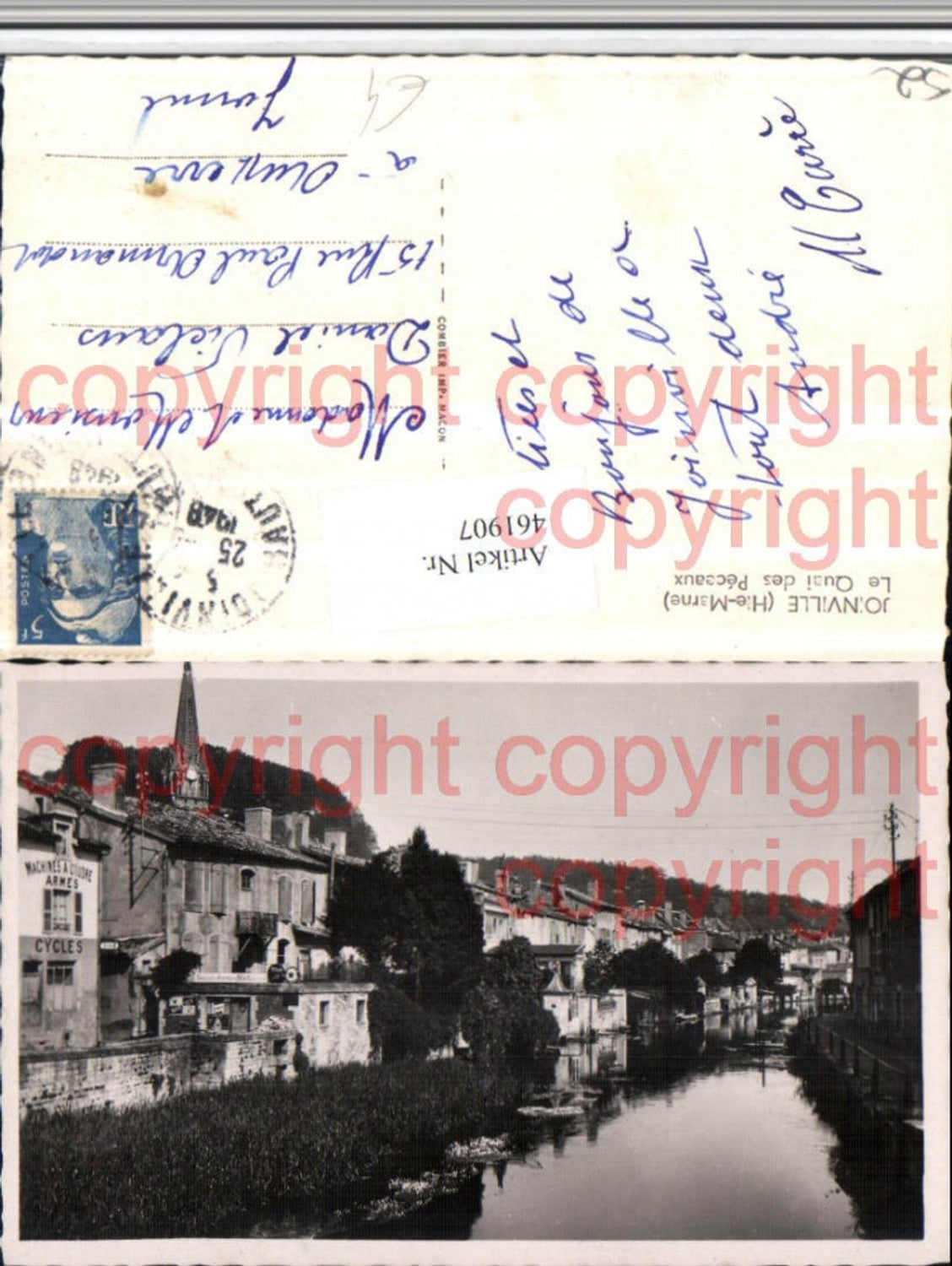 461907,Champagne-Ardenne Joinville Quai des Peceaux Teilansicht