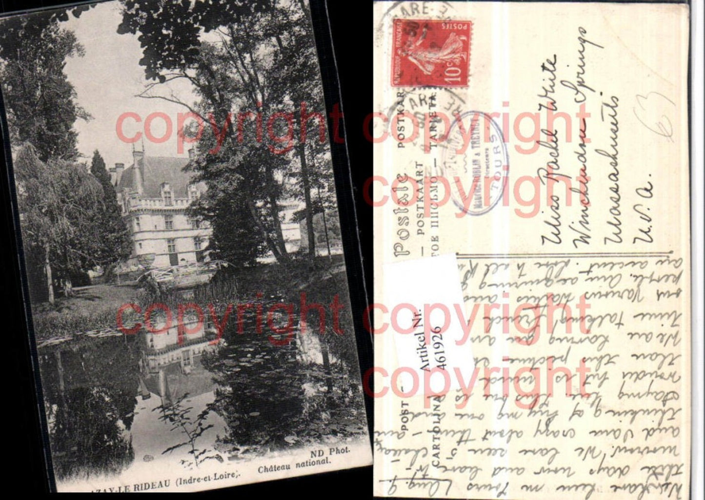 461926,Centre Indre-et-Loire Azay-le-Rideau Chateau national Schloss