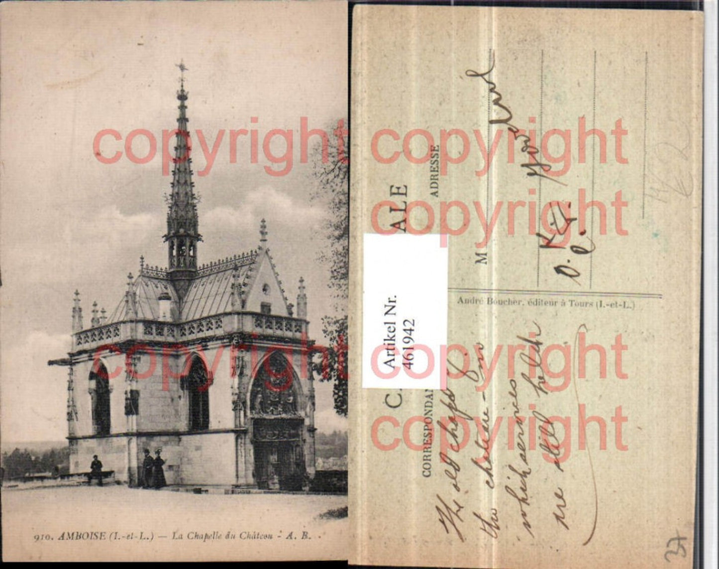 461942,Centre Indre-et-Loire Amboise Chapelle du Chateau Schlosskapelle