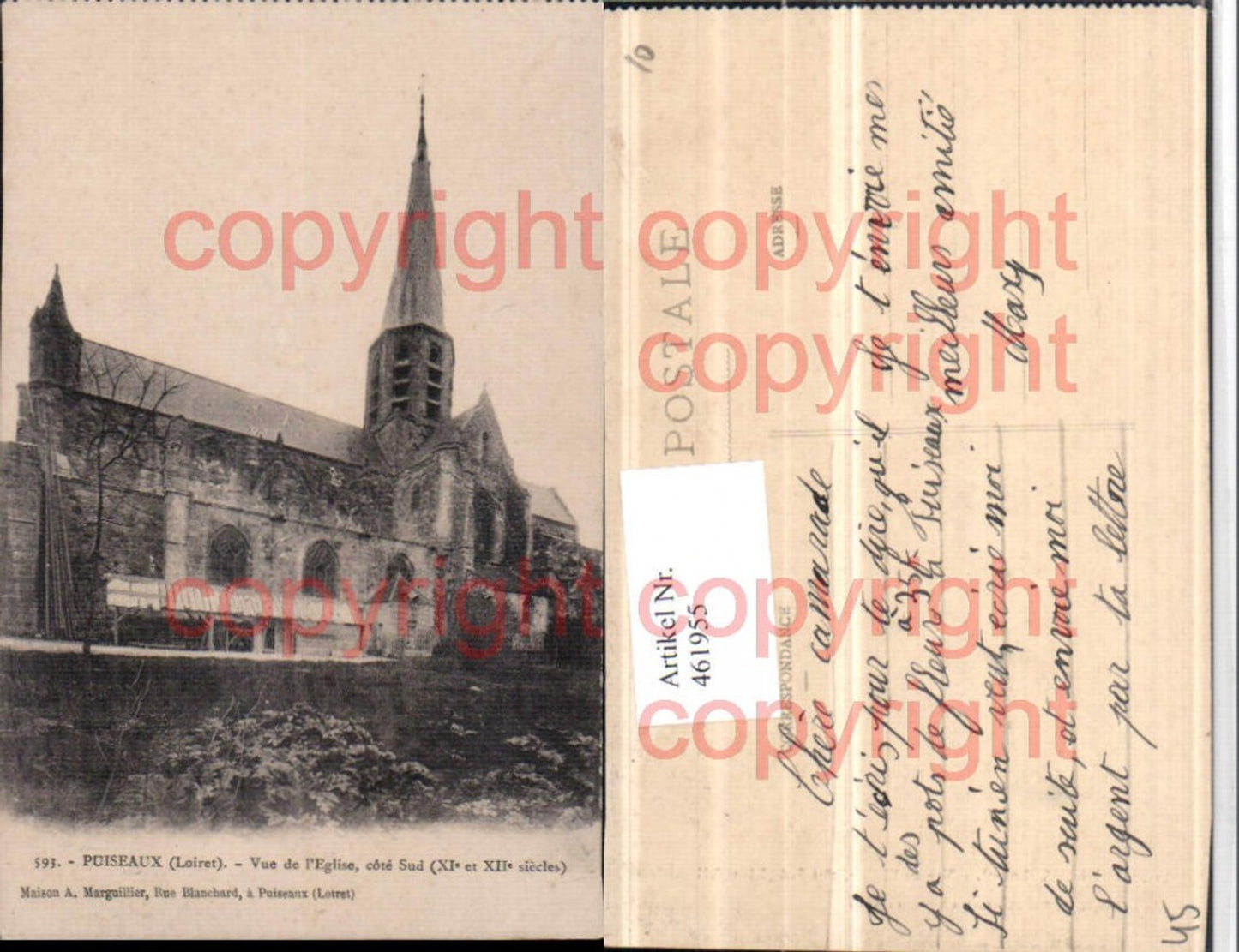 461955,Centre Loiret Puiseaux Eglise Church