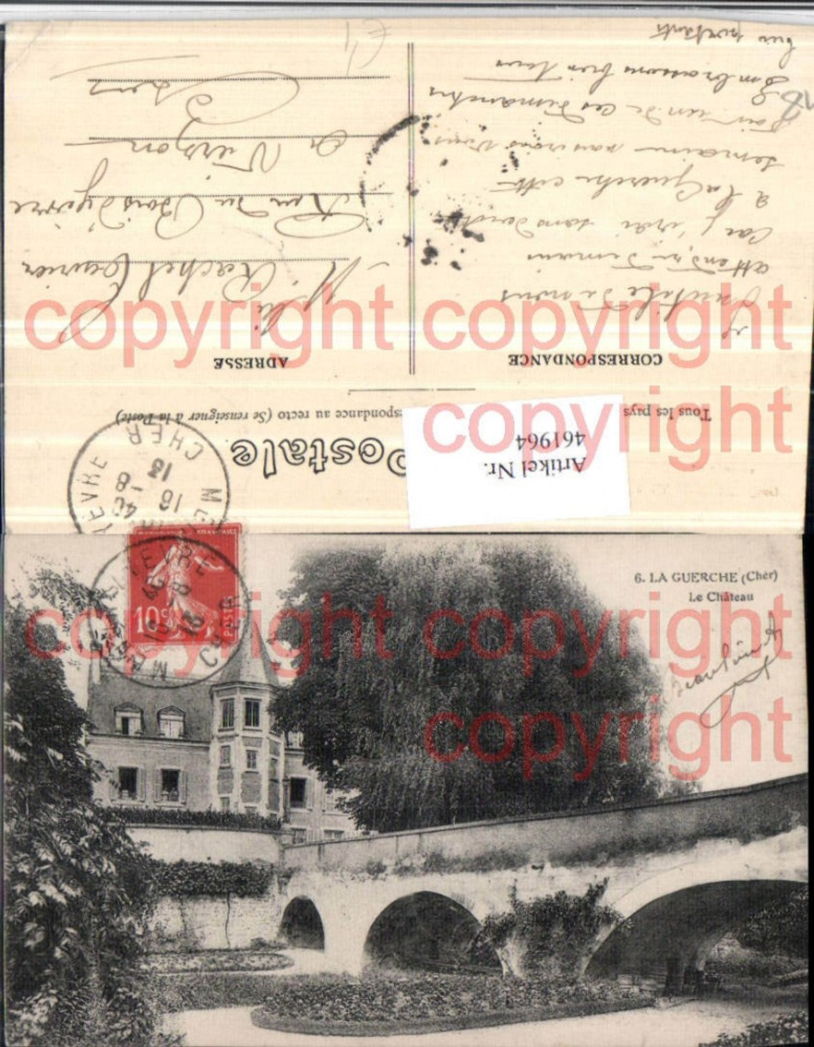 461964,Centre Cher La Guerche Le Chateau Schloss Brücke