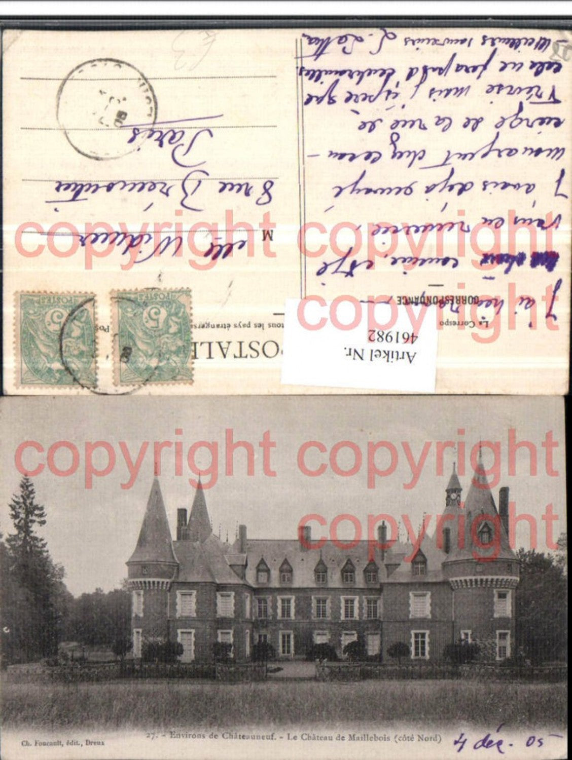 461982,Centre Eure-et-Loir Chateauneuf Chateau de Maillebois Schloss