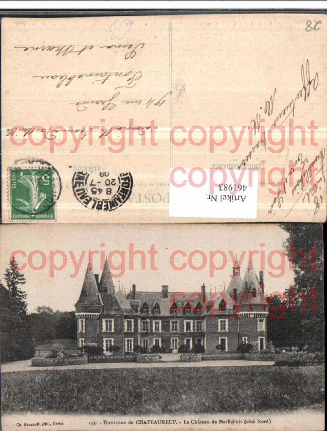 461983,Centre Eure-et-Loir Chateauneuf Chateau de Maillebois Castle