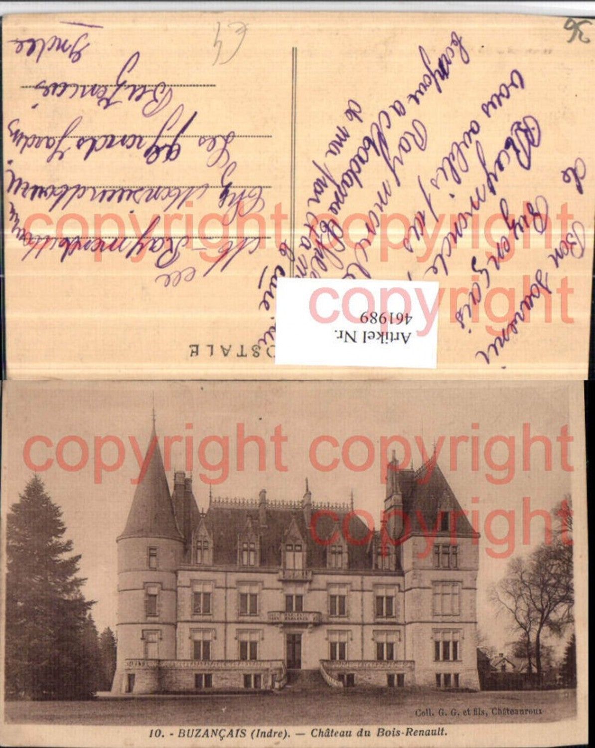 461989,Centre Indre Buzancais Chateau Bois-Renault Schloss