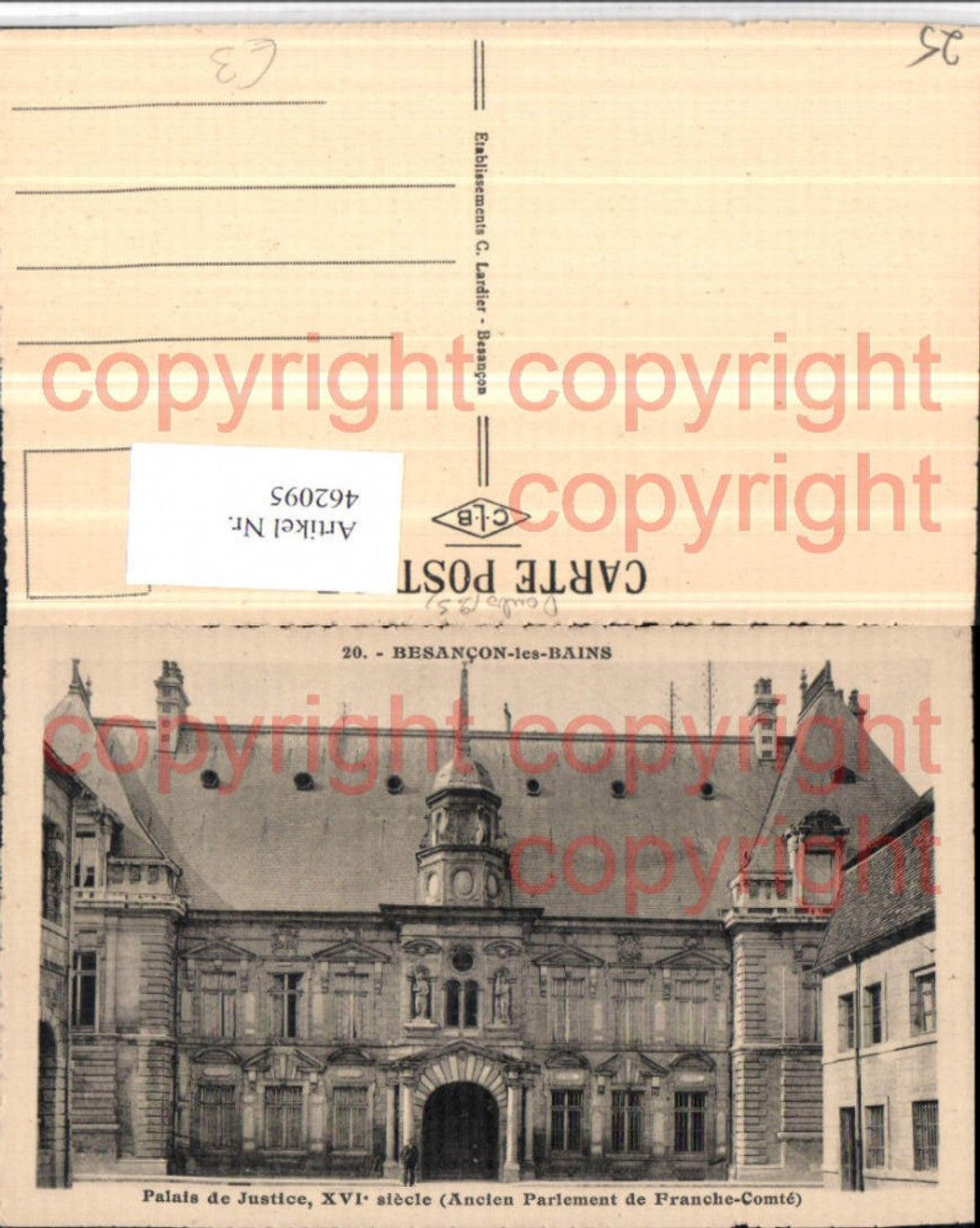 462095,Franche-Comte Doubs Besancon-les-Bains Palais Justice Justizpalast