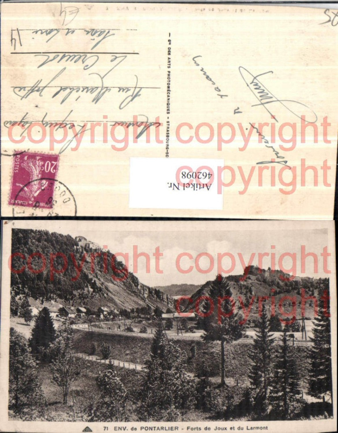 462098,Franche-Comte Doubs Pontarlier Forts de Joux et Larmont