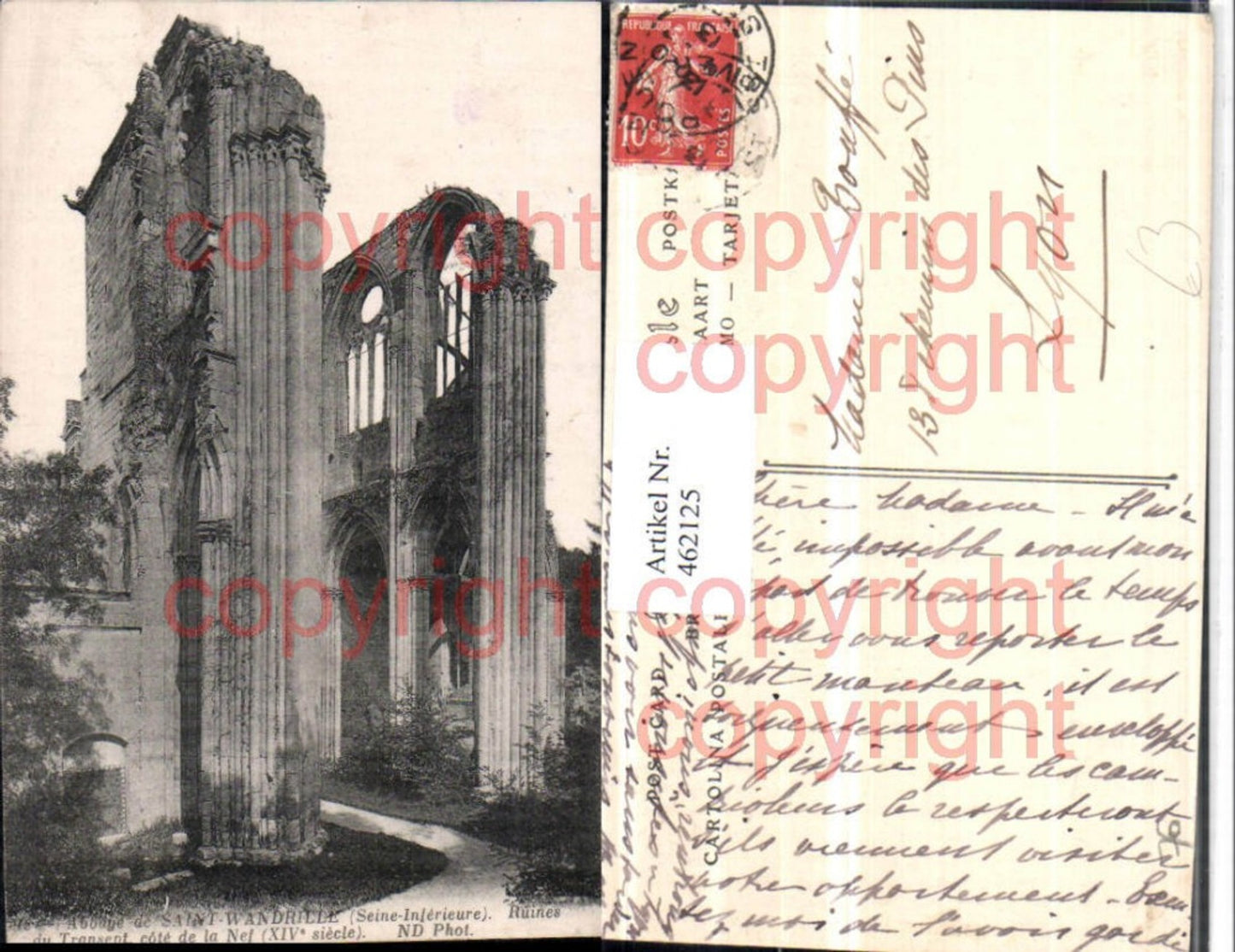 462125,Haute-Normandie Seine-Maritime Saint-Wandrille Abbaye Ruine