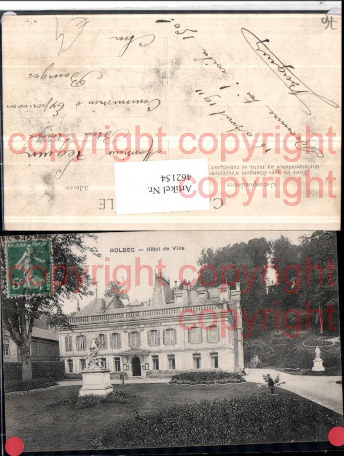 462154,Haute-Normandie Seine-Maritime Bolbec Hotel de Ville Rathaus