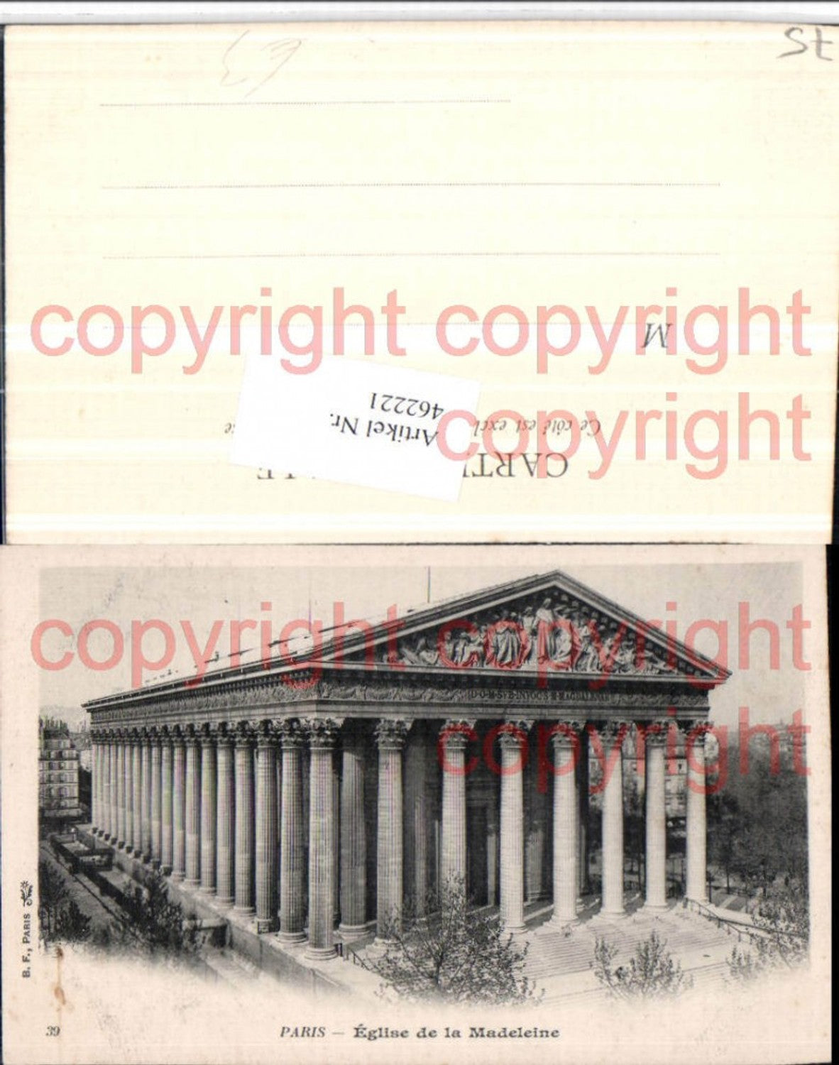 462221,Ile-de-France Paris Eglise de la Madeleine Kirche Säulen