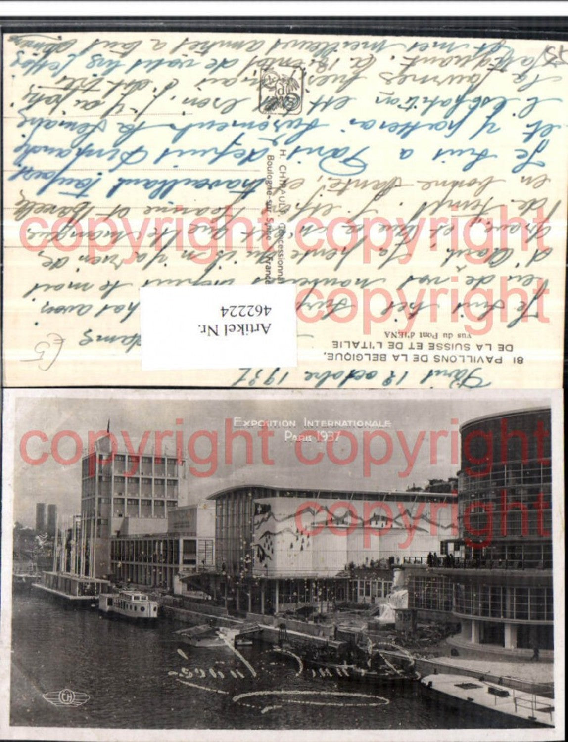 462224,Ile-de-France Paris Exposition Internationale 1937 Pavillons Belgique
