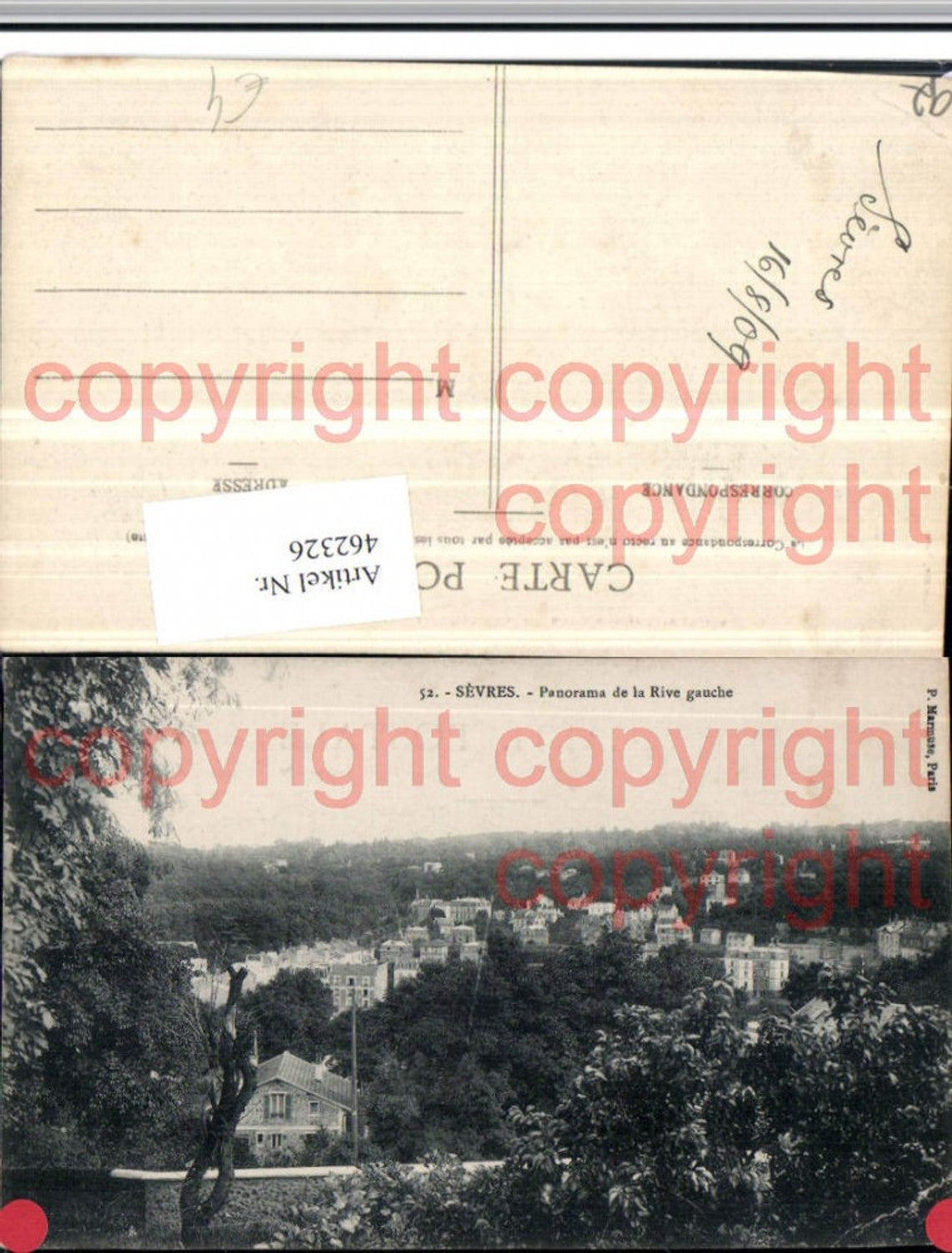 462326,Ile-de-France Hauts-de-Seine Sevres Panorama de la Rive gauche Totale