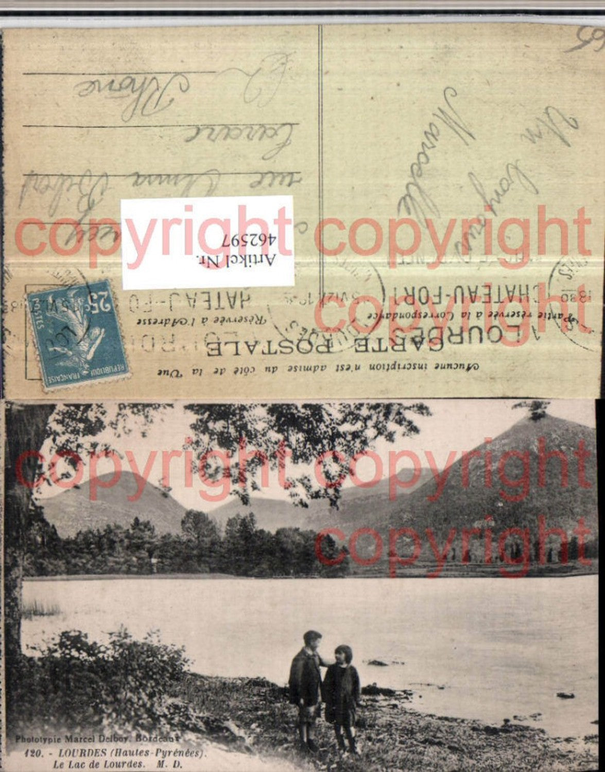 462597,Midi-Pyrenees Hautes-Pyrenees Lourdes Lac See Bergkulisse